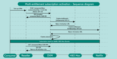 Multi-entitlement activation flow in the DVM